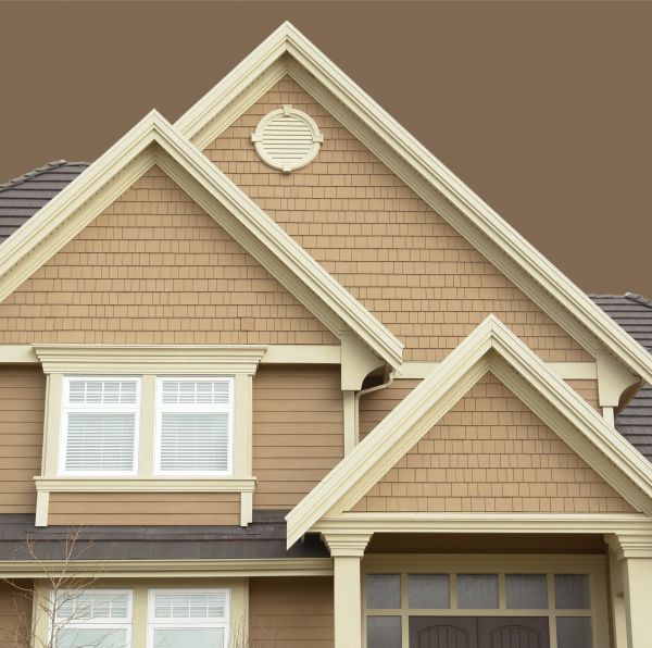 Vinyl Shake Siding Repair in Brick